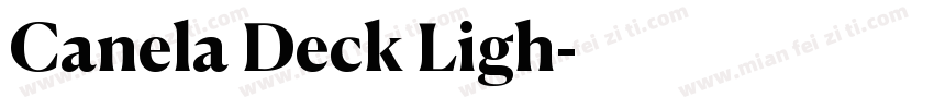 Canela Deck Ligh字体转换